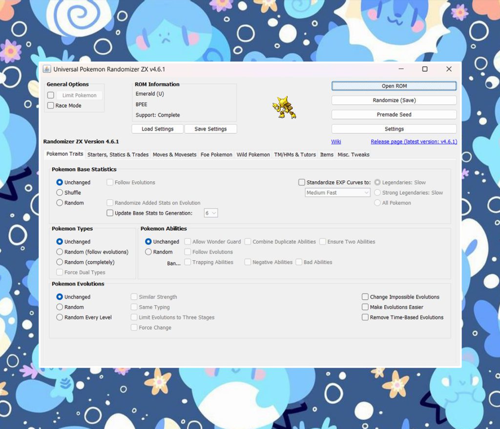 Pokemon Emerald Randomizer (Universal Pokemon Randomizer)