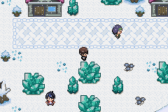 PKM Verde Musgo - Algo que observei em várias Roms, eram os sprites dos Onix  gigantes. A ideia é ótima, porém a maioria dos sprites tinha uma qualidade  abaixo do ideal, era