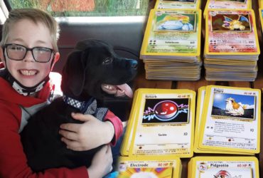 Boy Sells Pokemon Cards to Save Puppy