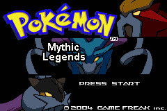 Pokemon Mythic Legends (Hack Rom - GBA) - O Início com Lendários Iniciais 