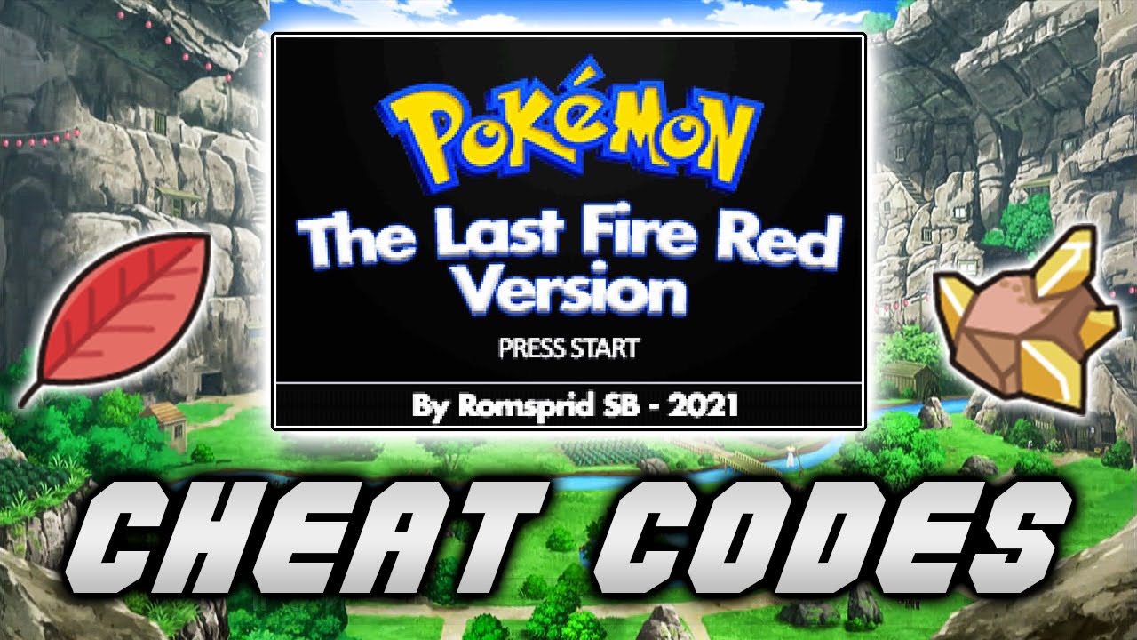 Pokemon FireRed Legendary Cheats With Gameshark Codes