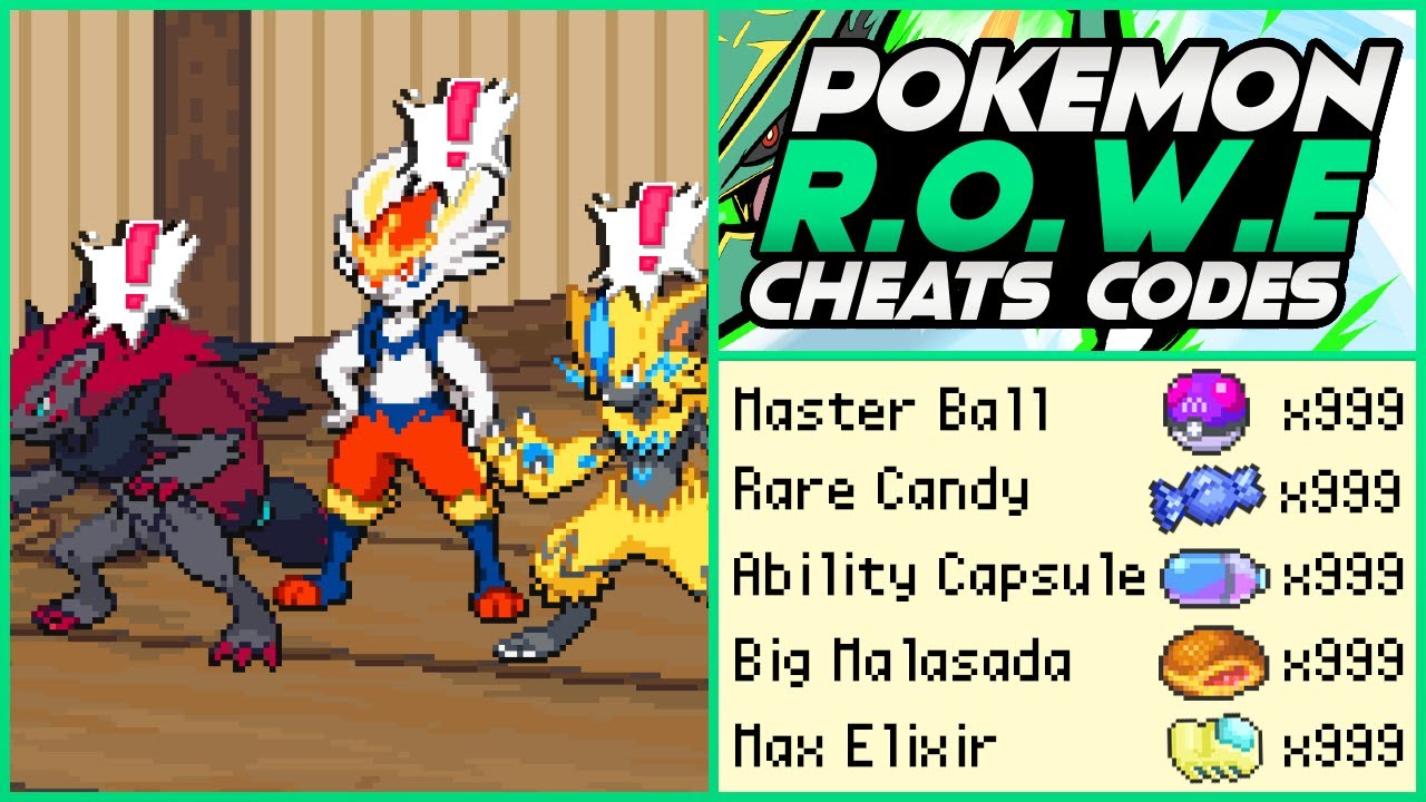 Pokemon Dark Workship 2023 - Cheats/ código Rare candy e masterball 