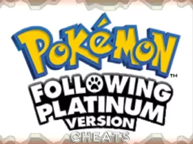 Pokemon Following Platinum Cheats