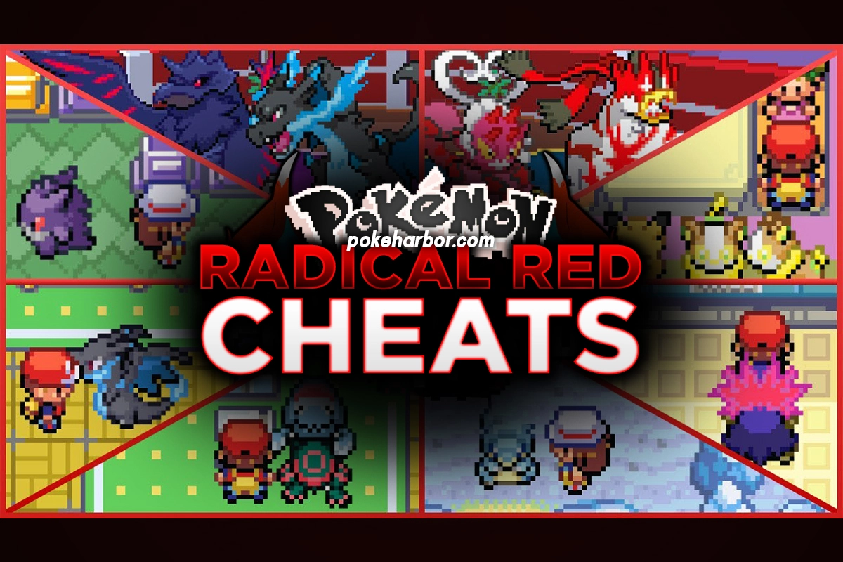 ALL CHEATS FOR POKEMON RADICAL RED GBA ROM HACK BY SOUPERCELL and