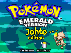 Pokemon Emerald Johto Edition GBA