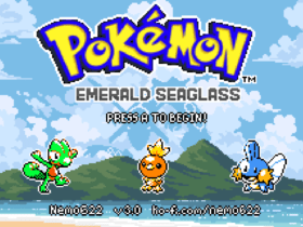 Pokemon Emerald Seaglass GBA