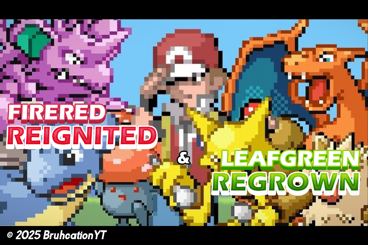 Pokemon Fire Red Reignited & Leaf Green Regrown GBA