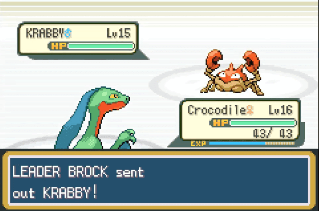 Pokemon Colors GBA - Brock Krabby