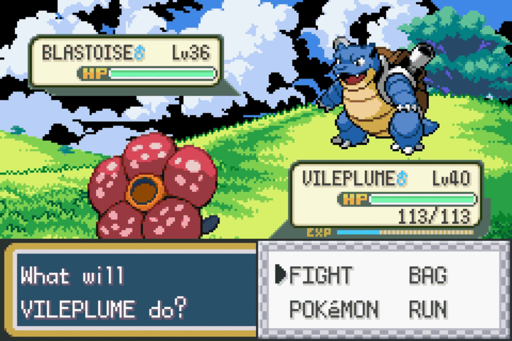 Pokemon Roaring Red GBA