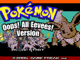 Pokemon Oops All Eevees! GBA